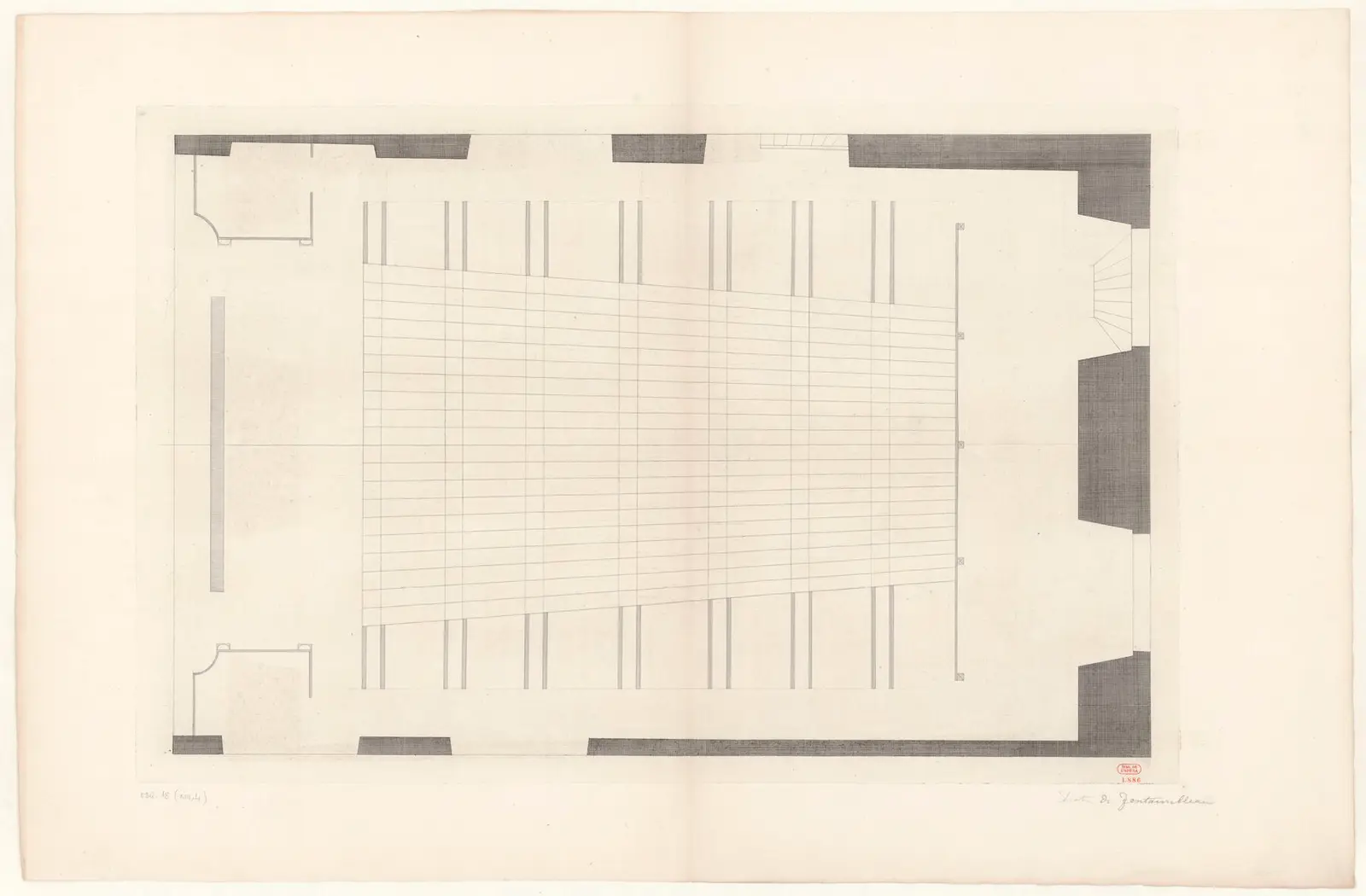 [Théâtre de Fontainebleau : gravure]
