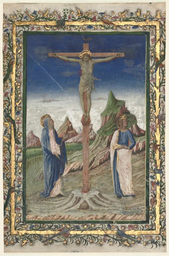Single Leaf from a Missal: The Crucifixion