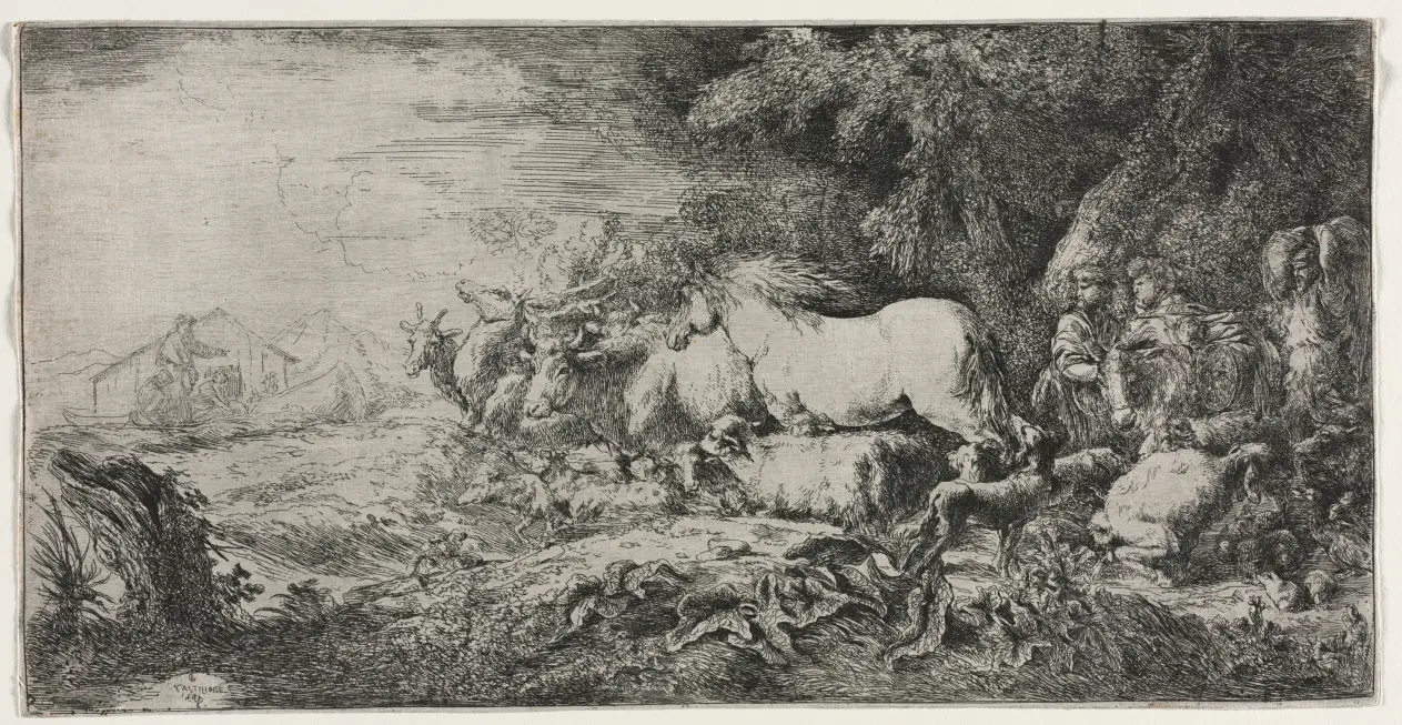 Noah and the Animals Entering the Ark