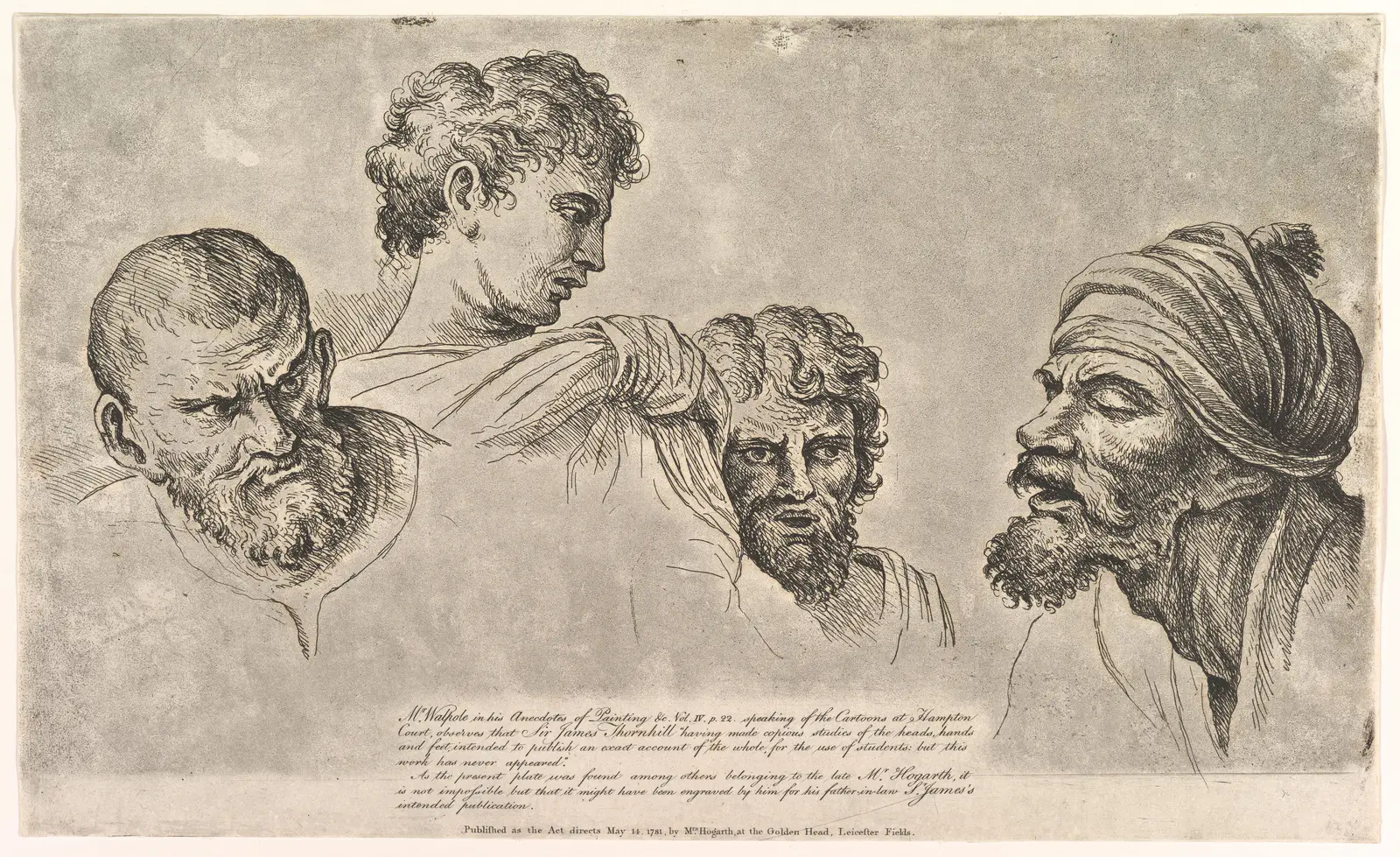 Four Heads From the Raphael Cartoons at Hampton Court