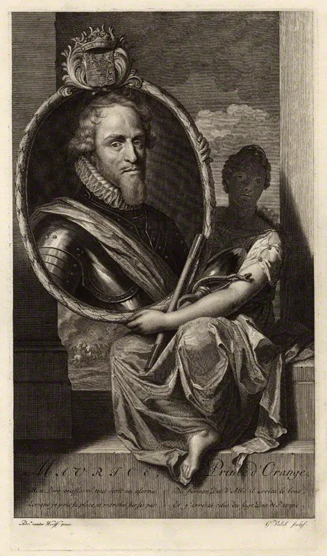 Maurice of Nassau, Prince of Orange by Gerard Valck, after Adriaen van der Werff